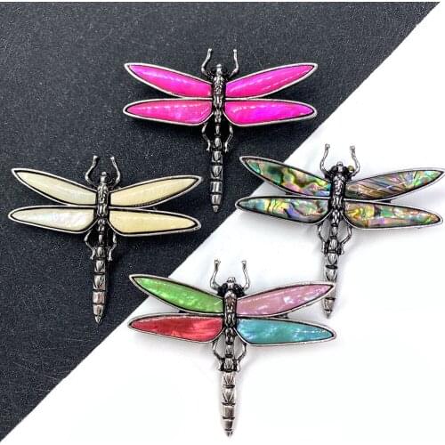 Exquisite New Insect-shaped Natural Abalone Shell Pendant Size 58x49mm for Making DIY Necklaces, Bracelets and Other Jewelry