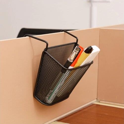 Metal Over stationary Storage Organizer pen Holder or Basket - Hang over hang up pencil holder with pothook