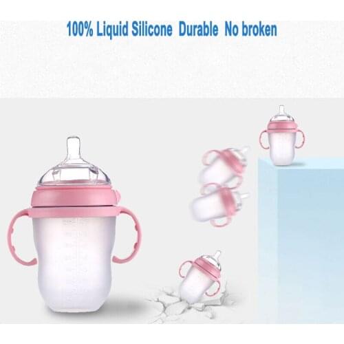 Silicone Baby Bottle baby milk silicone feeding bottle bottle children mamadeira nipple bottle