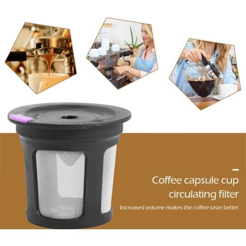 Refillable Capsule Coffee Filter Cup Filter Baskets Stainless Steel Reusable Household Kitchen Coffee Filter Coffeeware