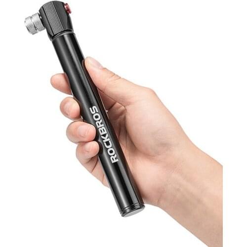 ROCKBROS Bike Pump High Pressure Portable Mini Bicycle Road Mountain Bike Cycling Inflator Aluminum Alloy