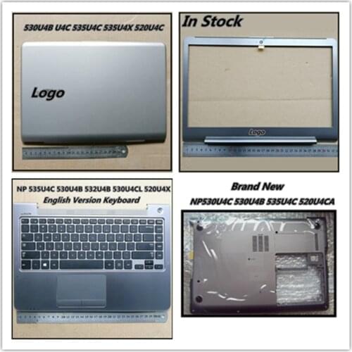 Bottom Case Base Cover Lower Cover LCD Back Cover Palmrest Upper Cover For Samsung NP530U4B NP530U4C NP532U4C NP535U4C NP535U4X