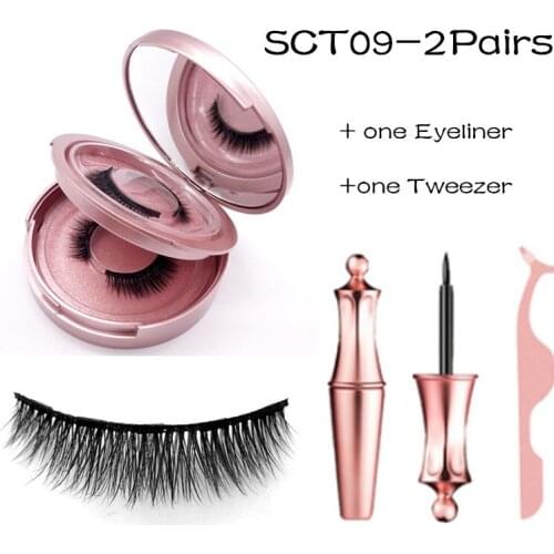 New 3D Mink Magnetic Eyelashes Waterproof Lasting Magnetic Magnet Mink Eyelashes Makeup Extension False Eyelashes