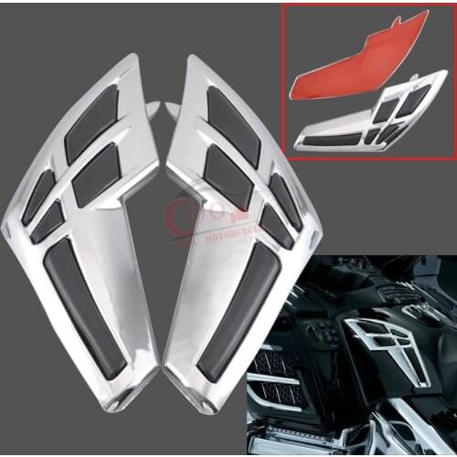 Motorcycle Fairing Tank Trim With Knee Pads For Honda Goldwing 1800 GL1800 01-11 02 03 04 05 06 07 08 09 10