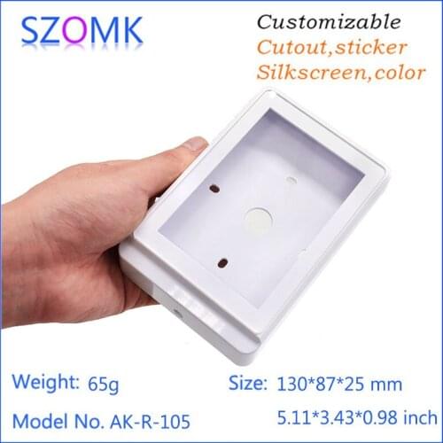 4 pc, szomk shenzhen plastic box enclosure electronic RFID junction housing 130*87*25mm plastic electrical enclosure