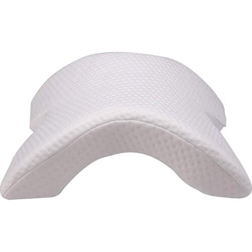 Memory Foam Pillow Arched Curved Foam Sleeping Neck Pillow Pillow with Hollow Design Armrest Lovers Pillow for Office home