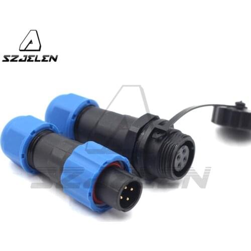 SD13 Type , 4 pin Waterproof & Dust-proof Aviation Connector,IP68, LED power Plug and socket Docking Wire Connector