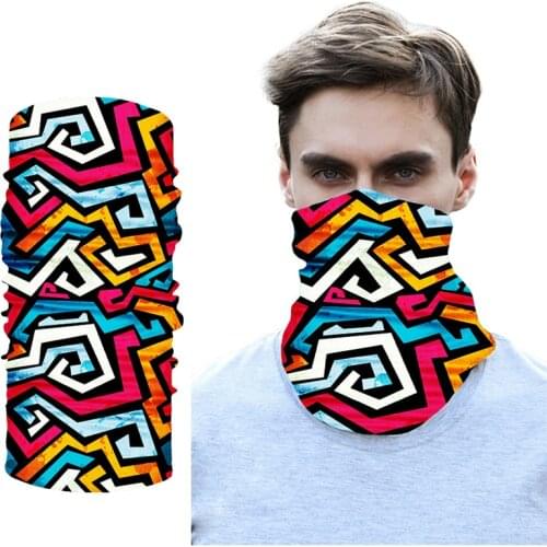 Outdoor Cycling Accessories Elastic Cotton Unisex Head Face Neck Gaiter Tube Bandana Scarf Dustproof Breathable Half Face Scarf