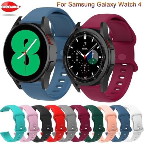 Wrist Band For Samsung Galaxy Watch 4 44mm 40mm Sport Silicone Strap For Galaxy watch4 classic 46mm 42mm replacement Accessories