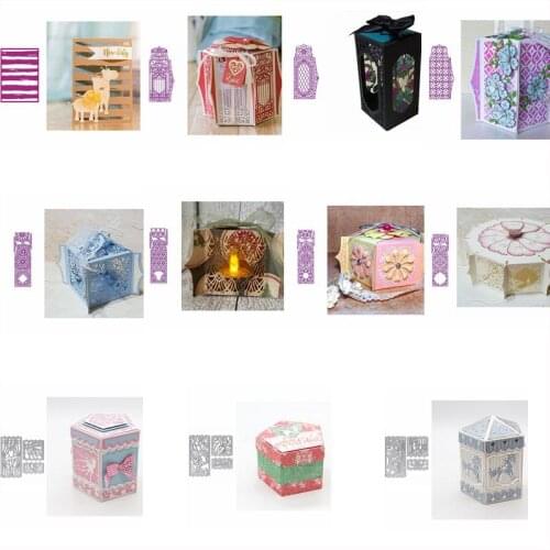 Special Fold Box Lace Frame DIY Cutting Dies Scrapbooking Template Card Album Embossing Stencil New Dies For 2019