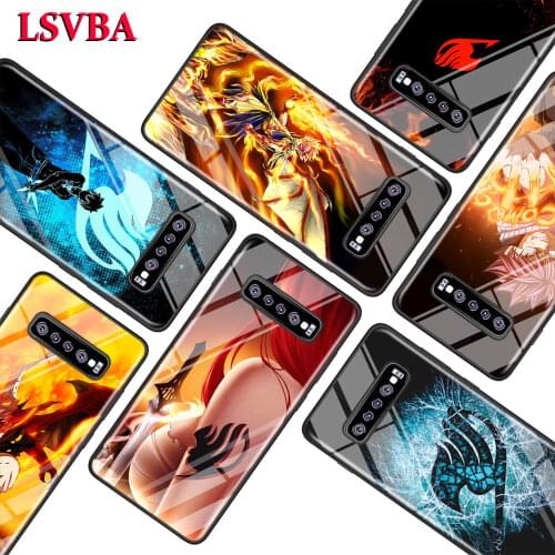 Anime Fairy Tail for Samsung Galaxy Note 10 9 8 Pro S10e S10 5G S9 S8 S7 Plus Super Bright Glossy Phone Case Cover