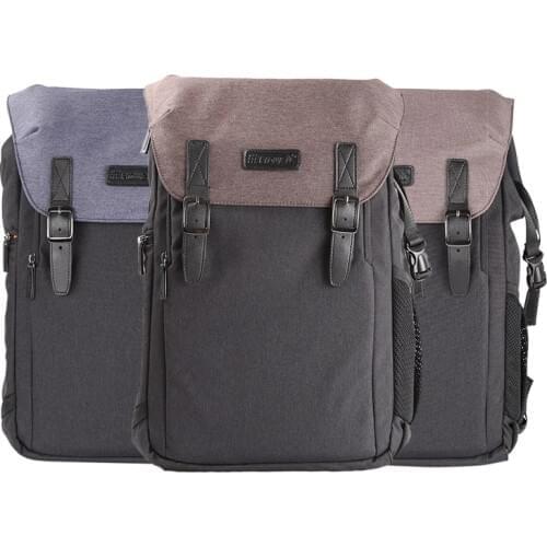 Large Capacity Camera Video Shoulders Backpack Waterproof w/ Rain Cover Fit 15.6" Laptop DSLR Bag for Canon Nikon Sony SLR Tripo