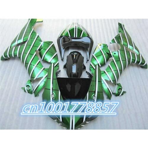 All light green ABS Fairing for Ninja ZX6R 2005 2006 ZX-6R 636 ZX636 ZX 6R 05 06 fairings blue black