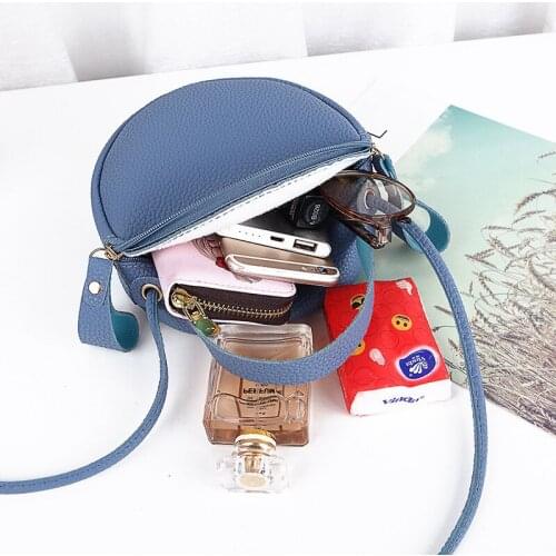 Ladies Handbag Shoulder 2021 New Mini Women Bags Korean Shoulder Bag Small Round Bag Messenger Bag Mobile Phone Bag