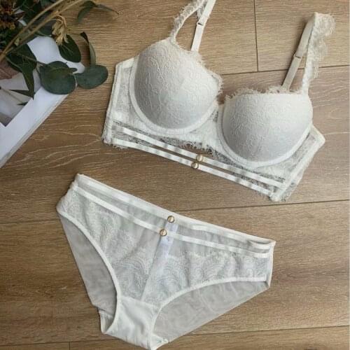 2020 Top Thin Bottom Thick Gather Large Size Bra Ladies Underwear Bra Set Lingerie Wireless Bras For Women Push Up