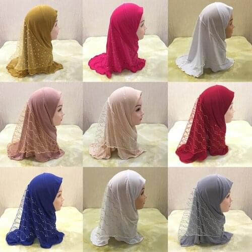 Women Malay Scarf Mesh Stitching Head Wrap Girls Turban Scarf Headtie Solid India Hat Bandanas Cancer Patients Cap Headsacrf