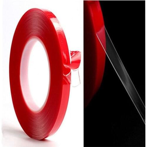 1pc 3m X10mm Double Side Tape Glue Stickers Interior Accessories Acrylic Transparent Adhesive Decoration Auto Glue