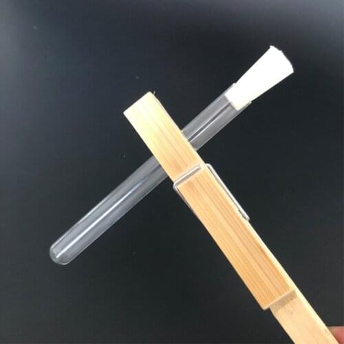 100 pieces/pack 10mm*100mm Glass Test Tube with Silica Gel Plug Cap Chemistry Laboratory Glass Tube