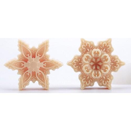 3D snowflake Pattern Soap Silicone Mould for Natural Soap Making Handmade DIY Soap Resin Wax Melt Mold
