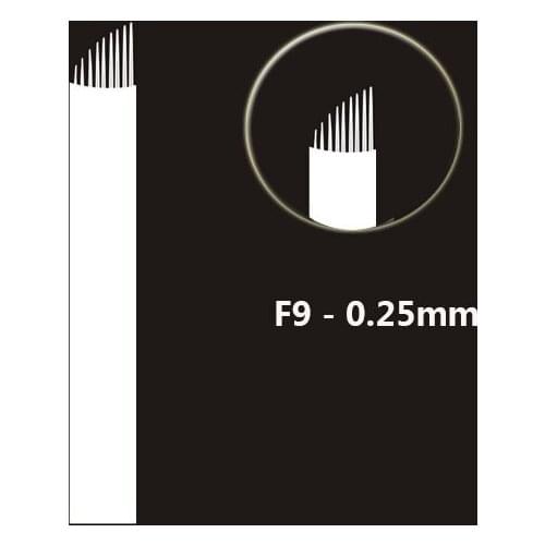 500PCS F9 0.25mm Needles Tattoo Eyebrow Blade Permanent Makeup Manual Eyebrow Tattoo Needle Sobrancelha Tattoo Supplies Pen Ma