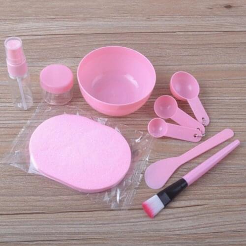 9pcs Korean DIY Mask Skin Care Kit Mask Bar Brush Measuring Spoon Spray Bottle Bubble Wash Portable Beauty Facial Care Tool Set