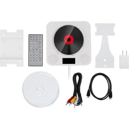 Bluetooth CD Music Player Wall Mounted FM Radio Remote Control JP Plug