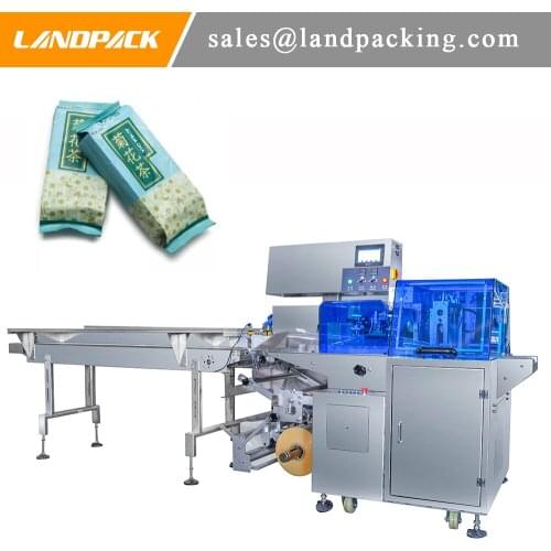 Tray Scented Tea 600MM Flow Wrap Machine Large Automatic Horizontal Packaging Machine