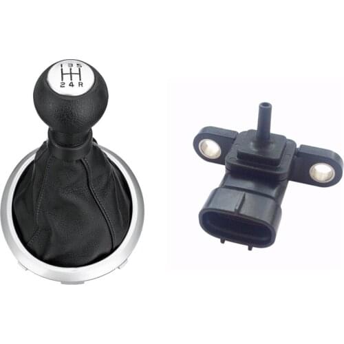 1 Pcs Map Pressure Sensor Air for Toyota Durable & 1 Pcs 5 Speed Car Gear Shift Knob Lever Dust Cover