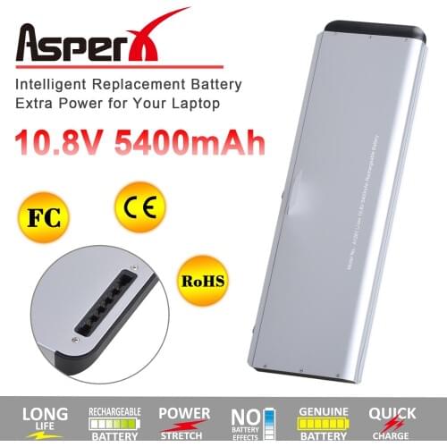 AsperX 10.8V 5400mAh A1281 A1286 ( 2008 Version ) Laptop Battery For MacBook Pro 15" MB470 MB471 MB772 MB772*/A MB772J/A