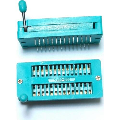 10pcs 28pin ZIF socket for DIL ICs Textool Zero Insertion wide DIP test New