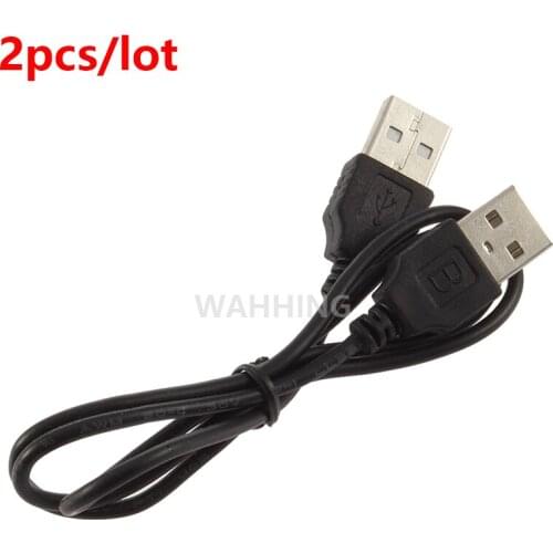 2pcs/lot Black USB Male to A male Extension Extender Data M/M Adapter Cable 50cm HY556