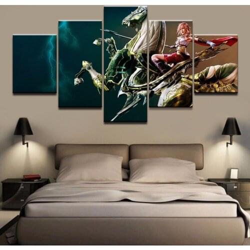 Painting Top-Rated Canvas Printed Game Poster 5 Panels Home Decor For Childrens Room Artwork Wall Art Pictures