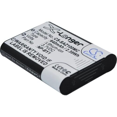 Cameron Sino Camera Replacement Li-ion Battery 640mAh For NP-BY1 Snom Action Cam Mini AZ1, Free Tools