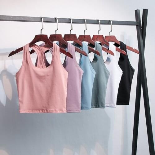 RACERBACK Quick Dry Yoga Fitness Workout Tank Tops Women Soft Breathable Cotton Feel Gym Sport Running Athletic Crop Top Vest