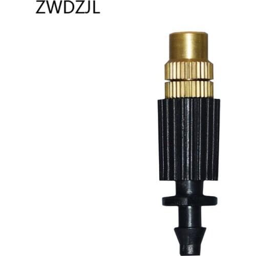 Irrigation Brass hose nozzles brass misting nozzle WATER SPRAY To garden Atomization system strawberry watering 60pcs