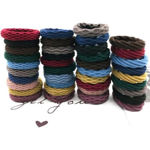 10PCS Fashion Simple Women Girls Elastic Hair Rubber Band Accessories Ornament for Women Tie Hair holder Ring Rope Headdress