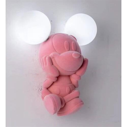 Cartoon Animal Monkey Mouse Wall Lamps Modern Childrens Room Princess Room Lamp Bedroom Bedside Corridor Aisle Decor Wall Light