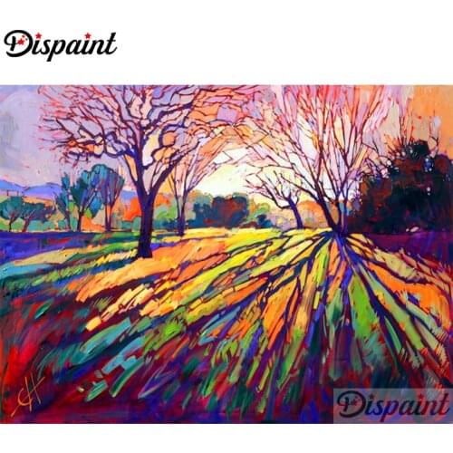 Dispaint Full Square/Round Drill 5D DIY Diamond Painting "Color tree" Embroidery Cross Stitch 3D Home Decor A11376