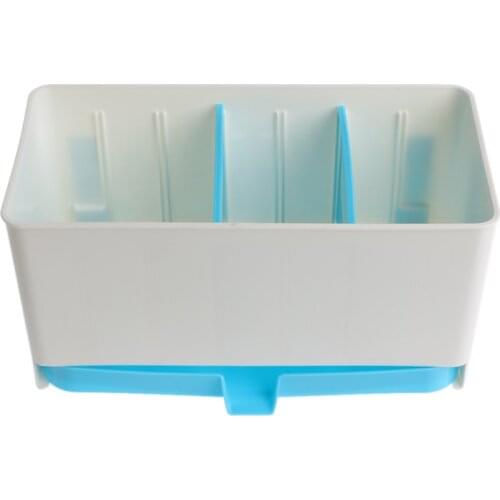 Utensils Holder Rack Candy Sponge Basket Wash Dry Shelf Cutlery Drainer Sink Tidy Organizer Kitchen Tools Storage Organizer