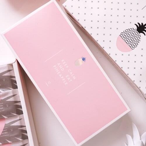 Pink Pineapple Cake Kraft Paper Gift Box Cookies Candy Gift Paper Bag Package Wedding Party Favor Candy Chocolate Packaging Boxe