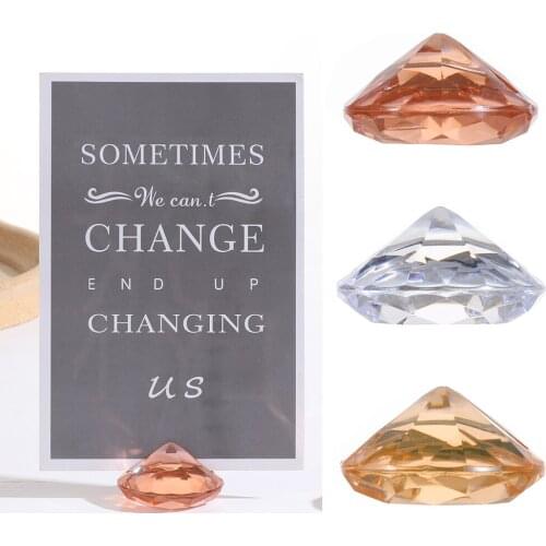 Crystal Diamond Card Holder Table Number Holder Stands Name Seating Labels Placecard Clips Photo Picture Cards Display Stand