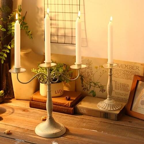 Candlestick подсвечник Western Food Candlelight Dinner Table Nordic Style Home decoration Creative Retro Ornaments Bougeoir