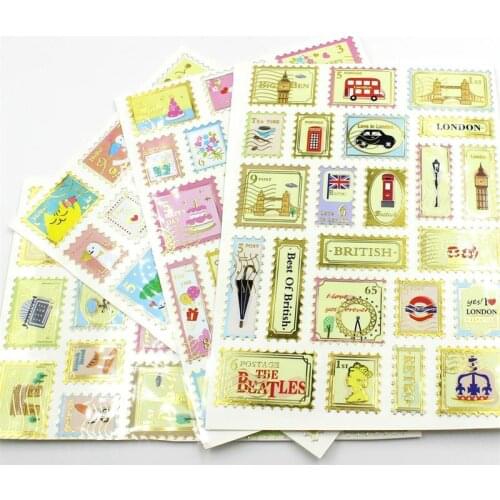 Stamps Self- adhesive PVC Sticker for Scrapbooking/ DIY Crafts/ Card Making Decoration