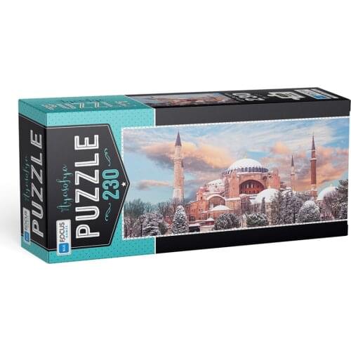 Blue Focus 230 Piece Jigsaw Puzzle Jigsaw Istanbul Table Galata Tower Aya Sofya Famous Paintings Plastic Mosque Istanbul Strait