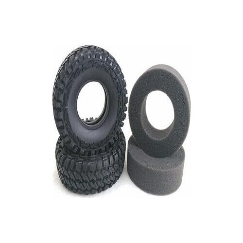 Emulation 1.9inch 114*40mm Tire W/ Sponge for 1/10 RC Rock Crawler Car TH01433-SMT4