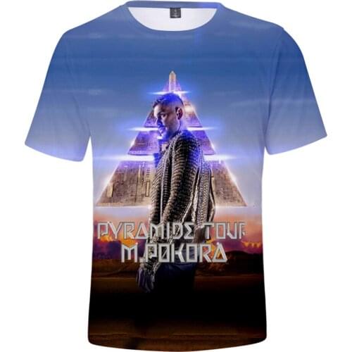 Trend Popular Singer M. Pokora T Shirts 3D Rock T-shirt Men/women Summer Streetwear Tees Fashion Harajuku Tops Kids Clothes