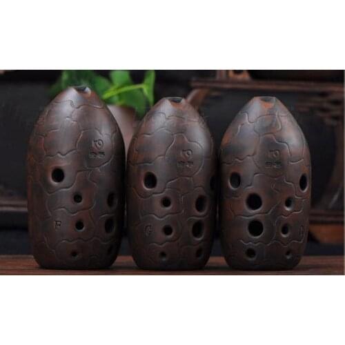 10 holes Xun Ocarina music instrument ancient wind-instrument flute F tone G key tone great sound