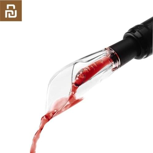 Youpin Circle joy Stainless Steel Fast Wine Decanter Mini Portable Wine Filter Air Intake Bottle Pourer Aerator For Family Bar