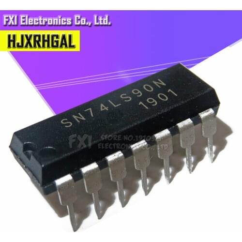 10PCS HD74LS90P HD74LS90 DIP14 DIP SN74LS90N 74LS90 New original
