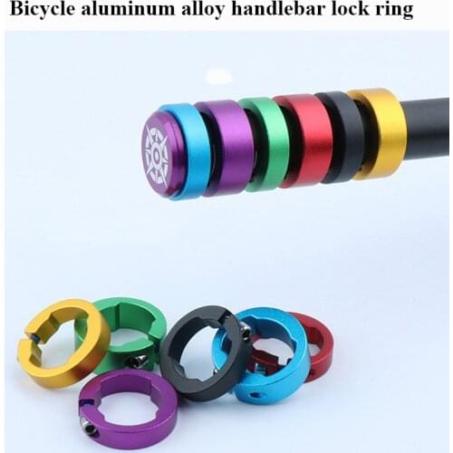 2pcs Bicycle Grips Ring 8/12mm Aluminum Alloy End Lock Rings MTB Mountain Road Bike Handlebar Bicycle Parts cycling Accessories